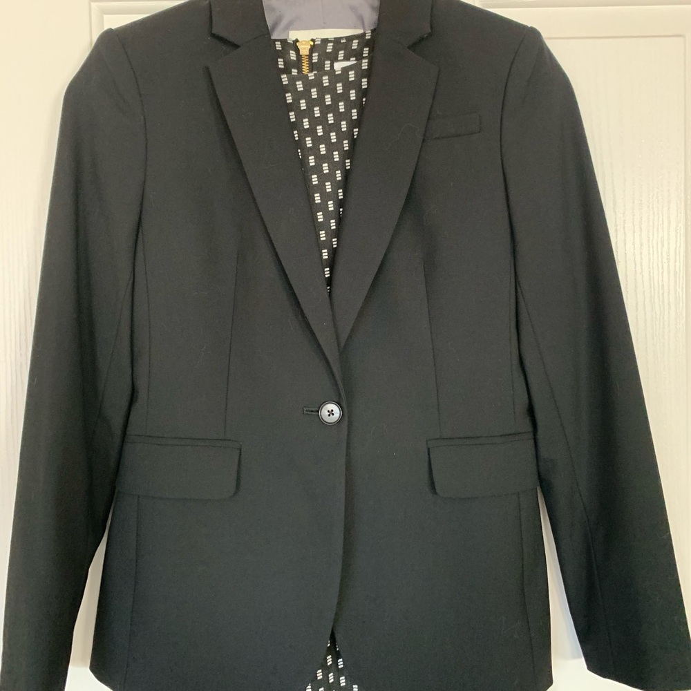 Banana Republic Black Wool Suit Jacket